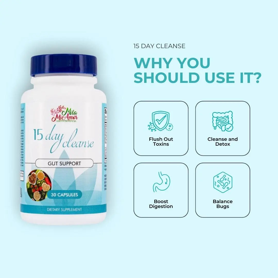 2 X 15 Day Cleanse Bundle- Gut and Colon Support | Caffeine Free | Advanced Formula with Senna, Cascara Sagrada, & Psyllium Husk | Non-Gmo | 60 Capsules