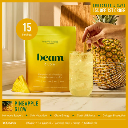 Limited Edition Beam Glow Women’S Superblend — 15 Single-Serve Packets for Hormone Balance, Skin, Hair & Nail Support (Limited Edition Flavors, Vegan, Caffeine-Free)| Dealsforyoudays